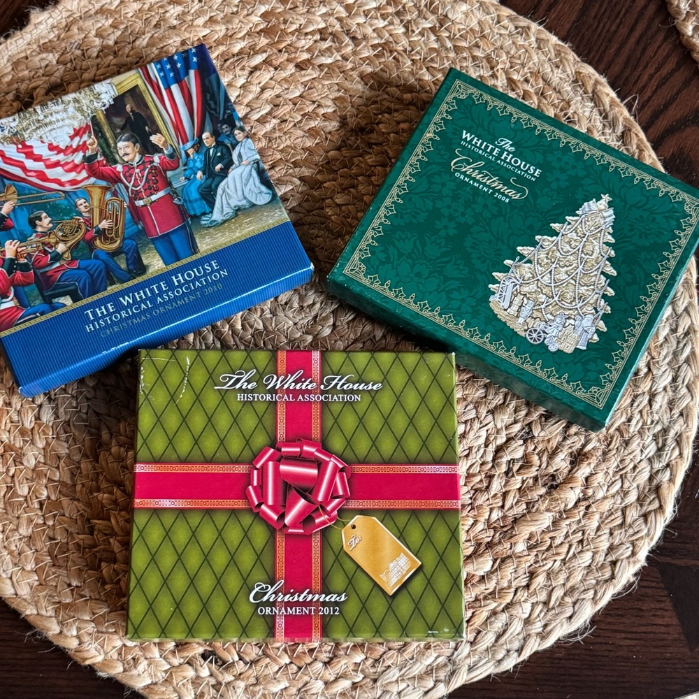 The White House Historical Association Christmas Ornaments (3)